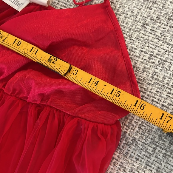 Vintage Adonna 80s Red Chemise Babydoll Nightie - Picture 4 of 9